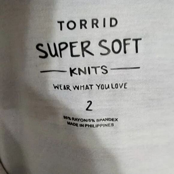 TORRID SUPER soft knits striped shirt plus size 2 2X - Picture 4 of 5